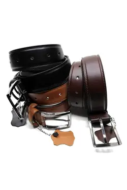 کمر پارچه 3عدد شتری شلوار مردانه , قهوه مشکی سانتی متر برند Cascades Leather کد 1696563067