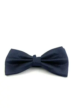 پاپیون پارچه ساتن طرح‎دار سرمه ای مردانه برند Ars Magic Box کد 1696555880