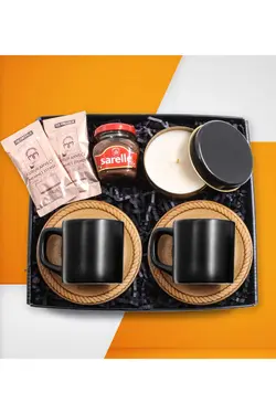 ست فنجان شمع با نعلبکی معطر چوب فلزی کادو شکلات قهوه &amp; شیشه برند vegahediye v vega کد 1696434724