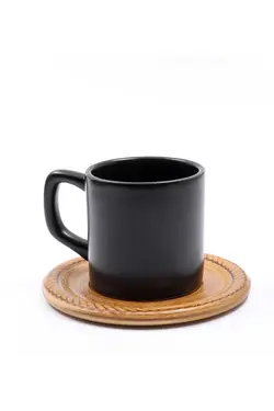 ست فنجان شمع با نعلبکی معطر چوب فلزی کادو شکلات قهوه &amp; شیشه برند vegahediye v vega کد 1696434724