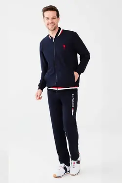 ست لباس راحتی 18482مردانه سرمه ای زیپدار برند U.S. Polo Assn. کد 1696343540