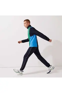 ست لباس راحتی متناسب یقه ایستاده سرمه ای رنگ مردانه برند Lacoste کد 1696343532