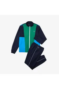 ست لباس راحتی متناسب یقه ایستاده سرمه ای رنگ مردانه برند Lacoste کد 1696343532