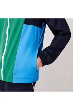 ست لباس راحتی متناسب یقه ایستاده سرمه ای رنگ مردانه برند Lacoste کد 1696343532