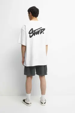 تیشرت لوگو‎دار برند Pull &amp; Bear کد 1696342222