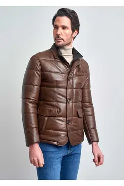 پالتو چرم مردانه برند Pierre Cardin کد 1696248695