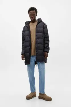 پفدار دو طرفه پالتو برند Pull &amp; Bear کد 1696248649