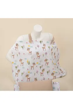 روانداز کریر شیردهی muslin 15تکه بژ کیف برند Yunikobaby کد 1695976396