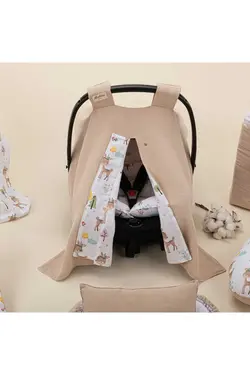 روانداز کریر شیردهی muslin 15تکه بژ کیف برند Yunikobaby کد 1695976396