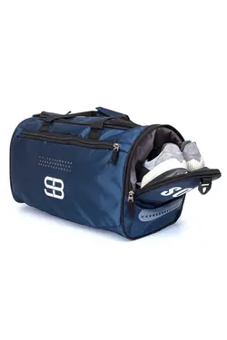 مسافرتی اسپرت کفش فیتنس قد متوسط چشمه‎دار سرمه ای کیف برند Solo Bag کد 1695967329