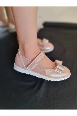 کفش راحتی پاپیون ساده ارتوپدیک کف طرح‎دار صورتی آپارتمان باله ضد باکتری دخترانه برند Multi Brand کد 1700265082