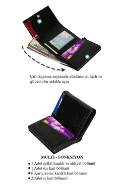 محافظ کیف پول اتوماتیک جا کارتی چرم مشکی برند NEWISH POLO ACCESSORIES کد 1700255309