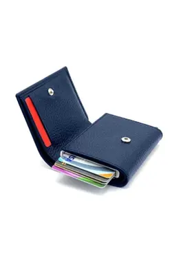کیف پول سرمه ای جا کارتی مردانه برند Walle's Polo کد 1700214808