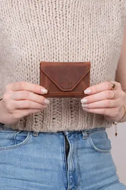 کیف پول کاغذی محفظه ای سکه 3639100% اصل شتری جا کارتی چرم برند Grande کد 1700214484