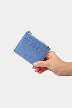 کیف پول محفظه ای سکه ساده 3603100% اصل آبی جا کارتی مردانه زنانه زیپدار چرم برند Grande کد 1700356207