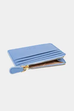 کیف پول محفظه ای سکه ساده 3603100% اصل آبی جا کارتی مردانه زنانه زیپدار چرم برند Grande کد 1700356207
