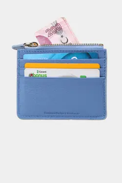 کیف پول محفظه ای سکه ساده 3603100% اصل آبی جا کارتی مردانه زنانه زیپدار چرم برند Grande کد 1700356207