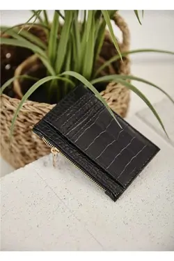 کیف پول کروکودیل جا کارتی مشکی برند ilknurbutik کد 1700349382