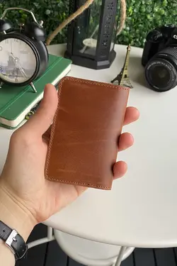 طبیعی فشرده طراحی جا کارتی کیف پول، چرم اصل برند Modica کد 1700443924