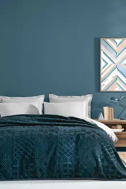 پتو دو‎نفره nova سبز نفتی برند Yataş کد 1700553264