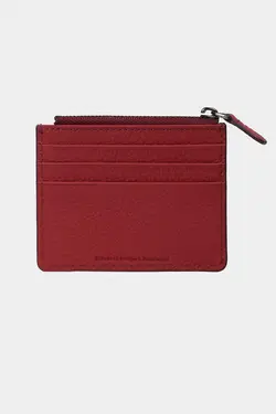 کیف پول محفظه ای سکه 3603100% اصل زرشکی جا کارتی مردانه زنانه زیپدار چرم برند Grande کد 1700529812
