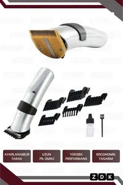 دستگاه ریش شارژی چاقو برش سر/مو اصلاح مردانه برند ZDK کد 1700478849