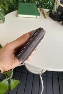 کارت طوسی کیف پول، جا کارتی چرم اصل لوف برند Modica کد 1700758582