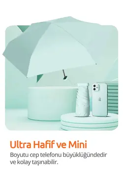 چتر مسافرتی کوچک فوق العاده جیبدار سبک قابل حمل برند SiHome کد 1700738486