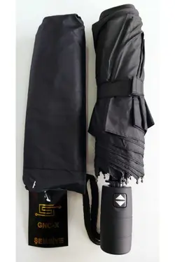 چتر اتوماتیک کامل راه‎راه مشکی برند Umbrella کد 1700738059