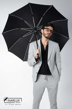 چتر اتوماتیک 10فیبر قطر مشکی 135cm برند Marlux کد 1700737880