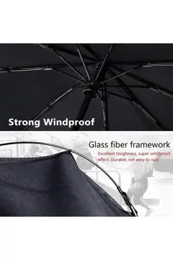 چتر بارانی اتوماتیک کامل عملکرد مشکی برند RKY SERENITY کد 1700737089