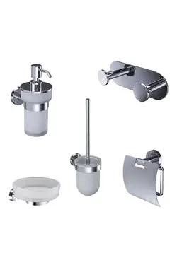 ست حمام کروم 5تکه اکسسوری برند Bocchi کد 1700907312