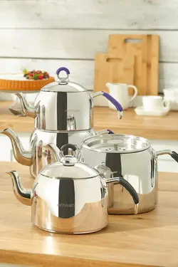 ست کتری بخار حرفه ای بلند لژدار آناتولیا با کاتر مشکی برند Emsan کد 1701047359