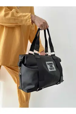 کیف دوشی کمربند اسپرت کمر طرحدار مشکی زنانه برند CHANGE TIME کد 1700989455