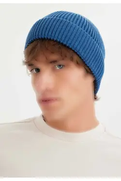 کلاه ارگانیک بافتنی پنبه ای آبی wmhenry برند WESTMARK LONDON کد 1701289865