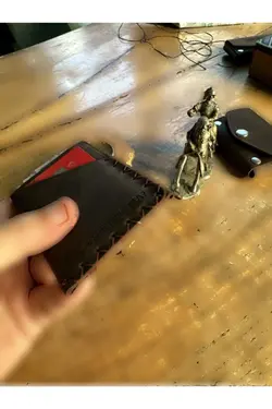 شخصی شده جا کارتی چرم اصل دست ساز دستی برند overcraft کد 1701266164