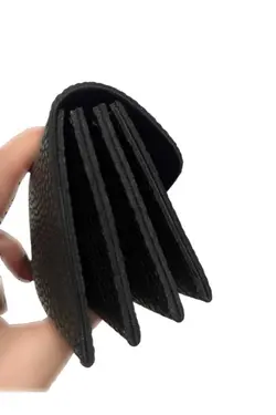 کیف پول چرم مصنوعی کلفت مدل , جا کارتی چندتایی مشکی برند Pinkylola کد 1701265584