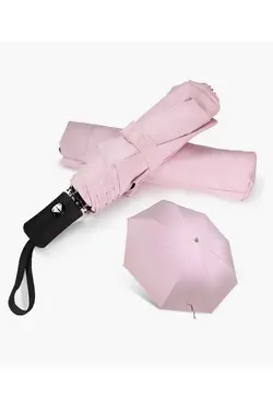 چتر اتوماتیک کامل قد رنگی صورتی کیف برند ELEVEN MARKETS کد 1702339385