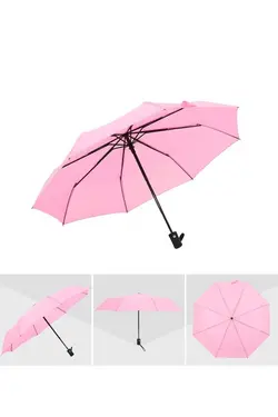 چتر اتوماتیک کامل قد رنگی صورتی کیف برند ELEVEN MARKETS کد 1702339385