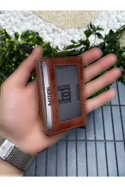 کیف پول جا کارتی چرم اصل والده برند bayderi کد 1702629976