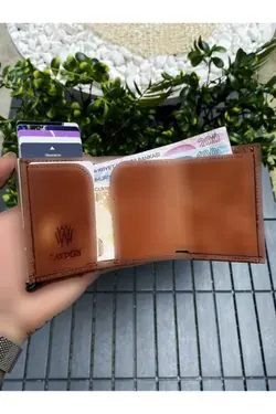 کیف پول جا کارتی چرم اصل والده برند bayderi کد 1702629976