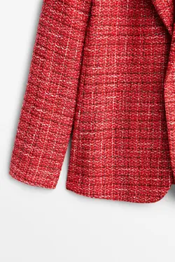 بلیزر ست بافتنی قرمز برند Massimo Dutti کد 1648259111