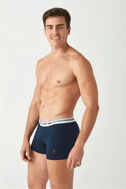لباس زیر 2‎تکه سرمه ای سفید مردانه برند US Polo Assn کد 1648250135