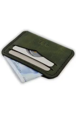 کیف پول آتنا سبز زمردی ۰ / چرم اصل برند RBX Leather کد 1648228030