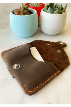 جا کارتی چرم دست ساز دستی برند Tasarım کد 1648227915