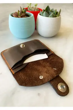 جا کارتی چرم دست ساز دستی برند Tasarım کد 1648227915