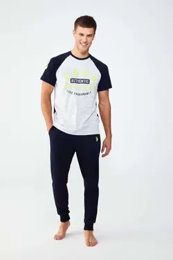 لباس راحتی نوشته تابستانی چاپی مردانه برند US Polo Assn کد 1648217952