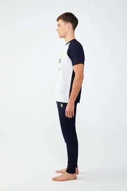 لباس راحتی نوشته تابستانی چاپی مردانه برند US Polo Assn کد 1648217828