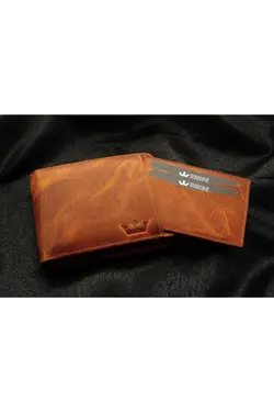 کیف پول رویال شتری جا کارتی چرم اصل برند Mascard کد 1648215548