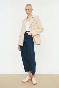 کت دکمه دار سنگی برند TRENDYOLMİLLA کد 1648174329